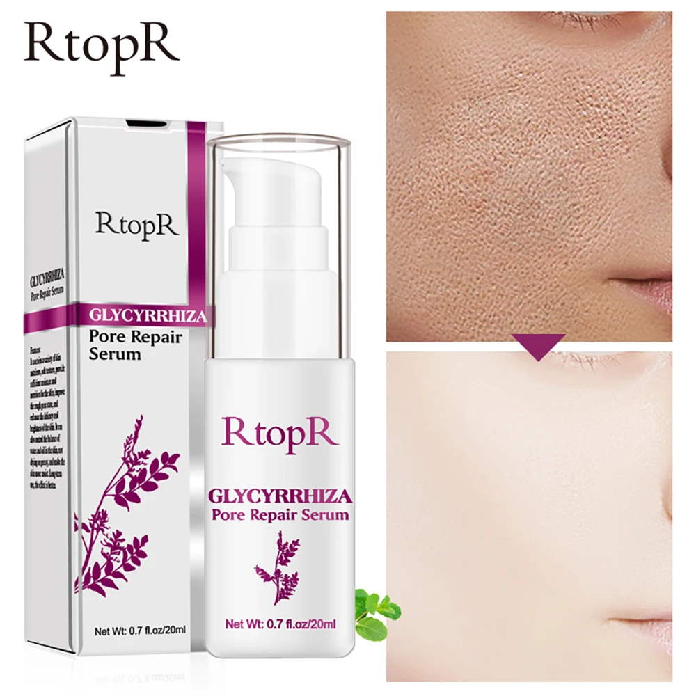 RtopR Glycyrrhiza Face Pore Repair Serum Collagen Anti Wrinkle Whitening Cream Oil Control Hydrating Effective Shrink Pores | Красота и