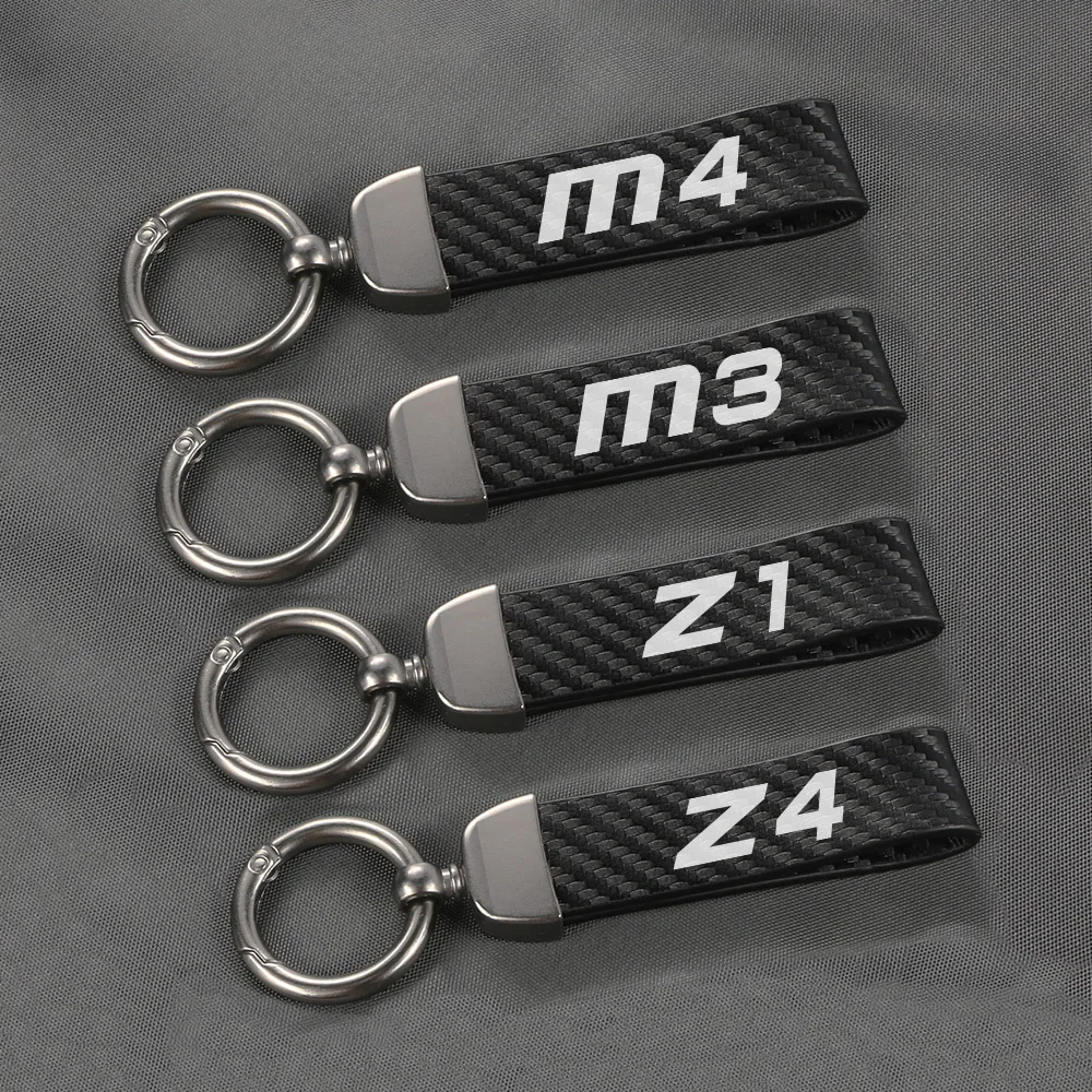 LLavero de fibra de carbono para coche, accesorio para BMW Z4, E85, M4, G82, G83, F83, Z3, E37, E38, Z8, E52, M1, M2, M3, M6, S38, Z1 _ - AliExpress