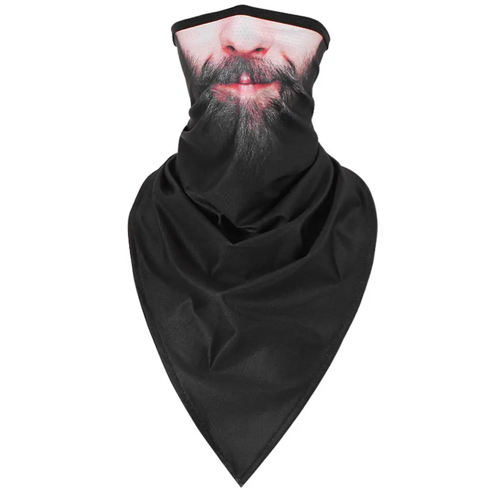 Flame Paisley Print Anti Sun Dustproof Breathable Bandana Neck Gaiter Face Cover Soft Neck Scarves