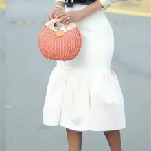 Большие размеры, женские плиссированные белые юбки, Женская юбка-карандаш с завышенной талией, юбка-карандаш, юбка-карандаш, облегающая юбка, скромные юбки, Прямая поставка