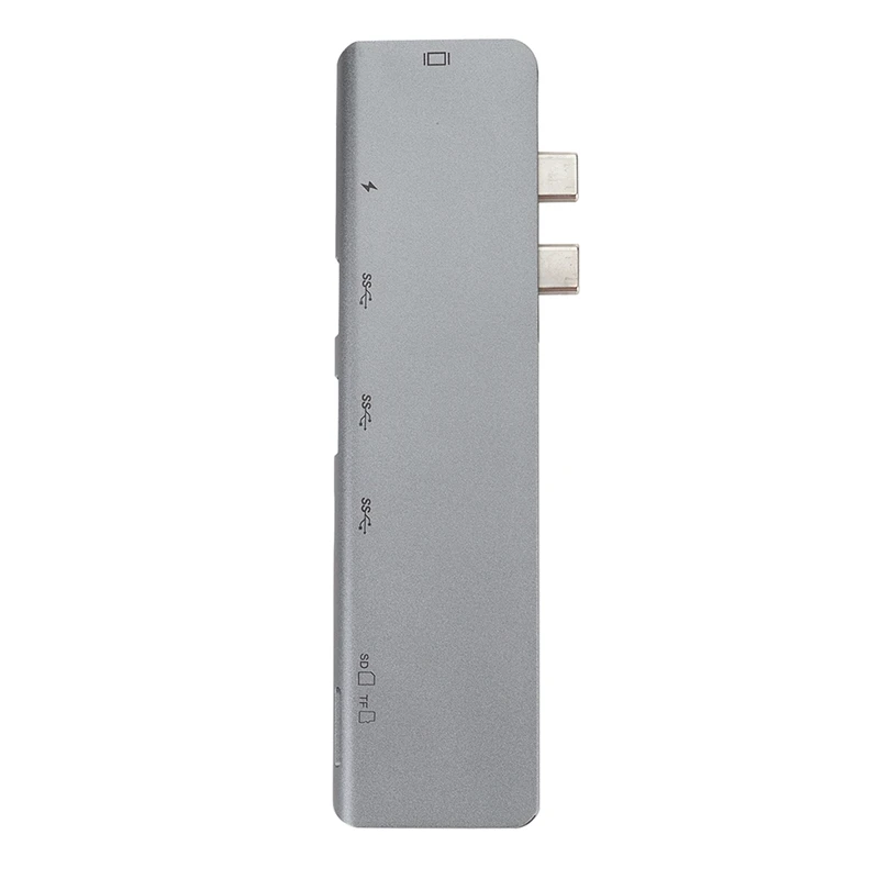 USB 3,1 type-C концентратор к HDMI адаптер 4K Thunderbolt 3 USB C концентратор с концентратором 3,0 TF sd-ридер слот PD для MacBook Pro/Air