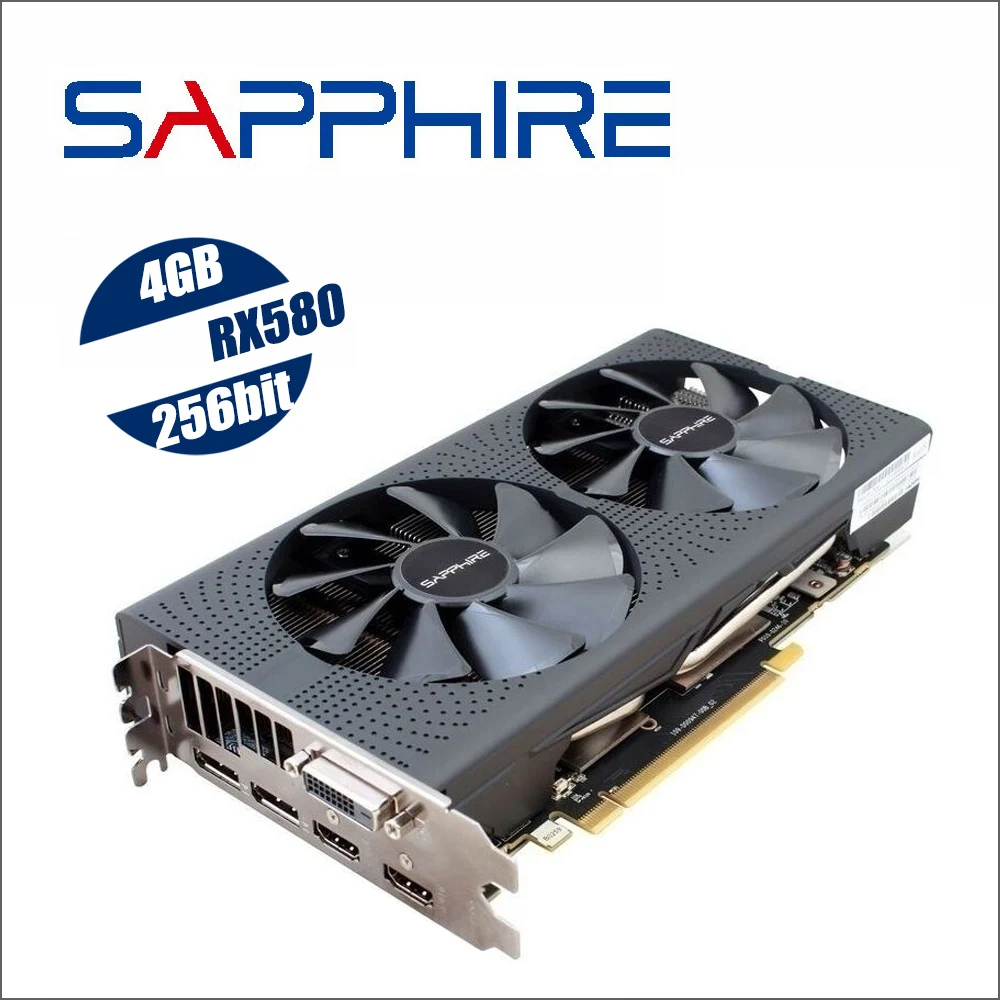 

SAPPHIRE Radeon RX 580 4G 4GB RX580 256bit GDDR5 PCI Express 3.0 desktop gaming graphics cards video card not mining RX570 570