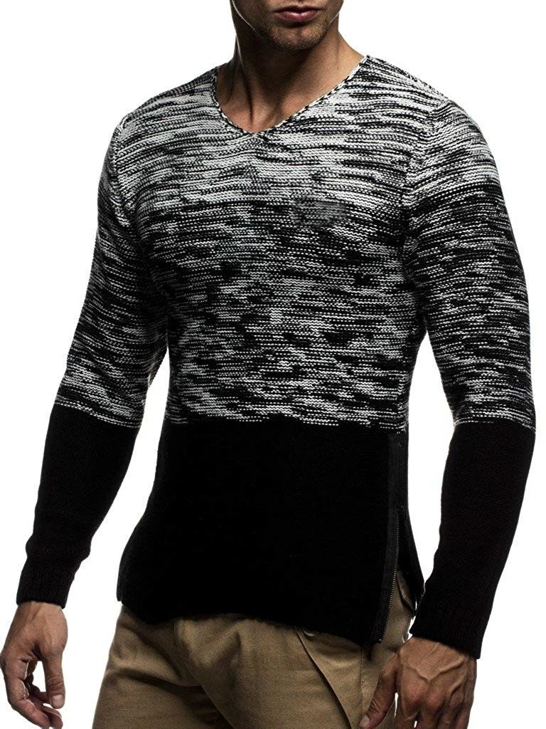 ZOGAA 2019 Autumn Casual Men's Sweater O-Neck Striped Slim Fit Knittwear Mens Sweaters Pullovers Pullover Men Pull Homme M-5XL ZOGAA 2019 Autumn Casual Men's Sweater O-Neck Striped Slim Fit Knittwear Mens Sweaters Pullovers Pullover Men Pull Homme M-5XL