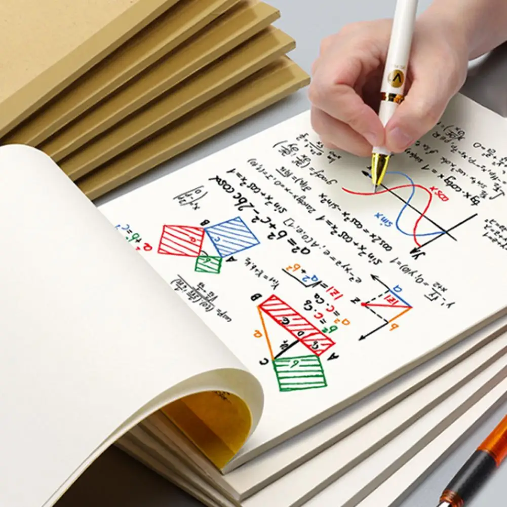 

A4 Notebook Blank Inner Page Graffiti Draft Sketchbook Thickened Beige Paper For Sketching Note Painting 40 Pages