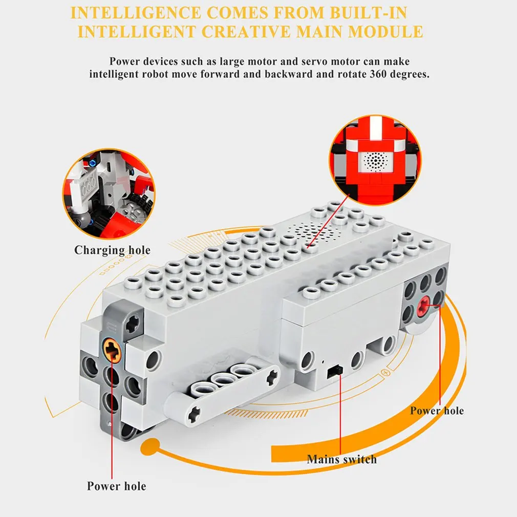 Управляемый робот с приложением, новая моторная техника, функциональный робот, набор строительных блоков, кирпичи в сборе для мальчиков и девочек, детские игрушки, рождественские подарки