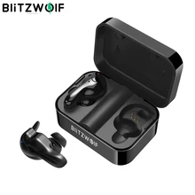 Blitzwolf BW-FYE1 bluetooth V5.0 TWS настоящие Беспроводные спортивные наушники TWS Наушники Hi-Fi стерео двойной микрофон с зарядным устройством