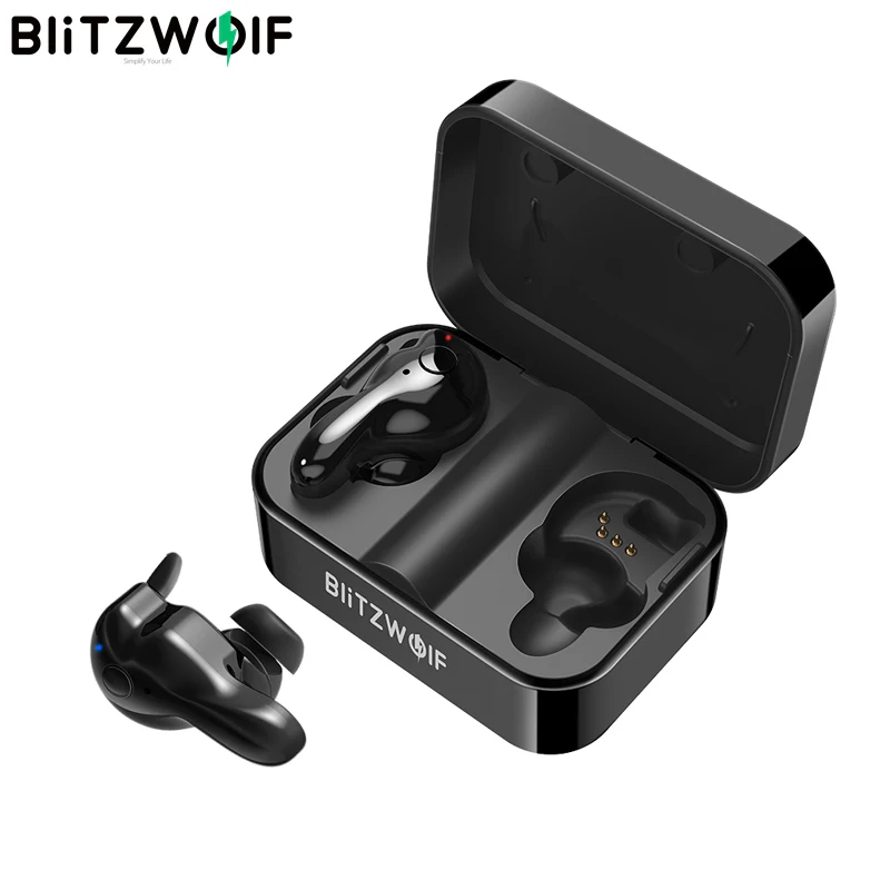 Беспроводные спортивные наушники Blitzwolf TWS с bluetooth Hi-Fi стерео двойным микрофоном |