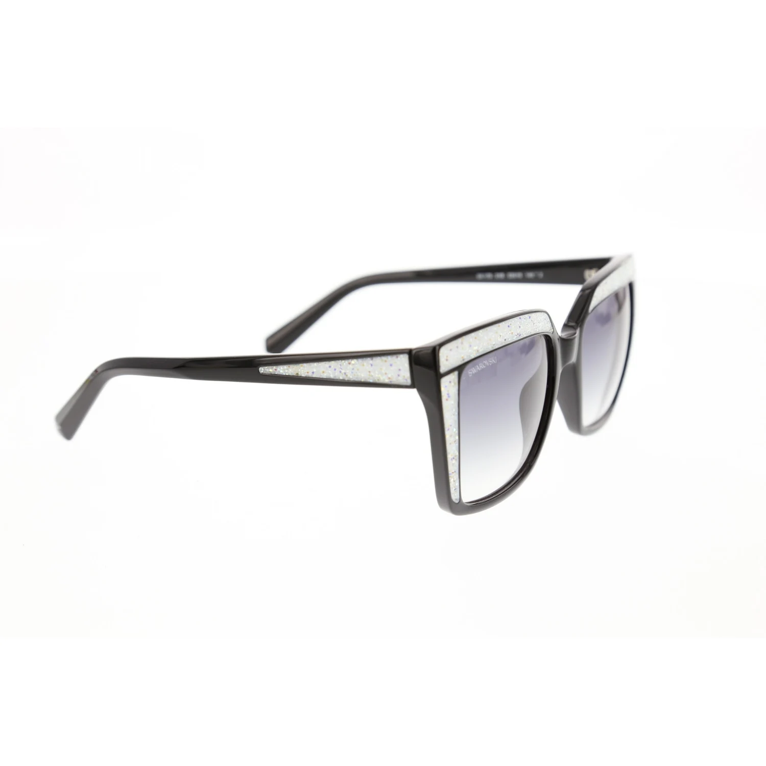 

Women's sunglasses swr 0179 01b bone black organic square square 53-18-140 swarovski