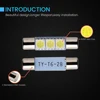 YM E-Bright 4 PCS C5W 5050 28MM 31MM 3 SMD Car LED Interior License Plate Light 3LED Festoon Light Bulbs 12V White Red Car Bulbs ► Photo 3/6