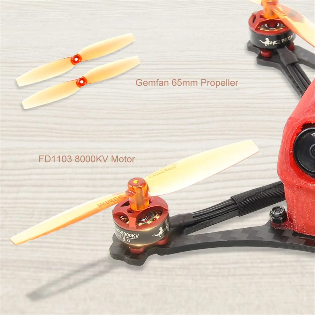 HGLRC зубочистка Parrot120 микро RC FPV гоночный Дрон BNF XM+ F411 2-4S управление полетом 13A 4в1 ESC 1103 8000 кв мотор-красный
