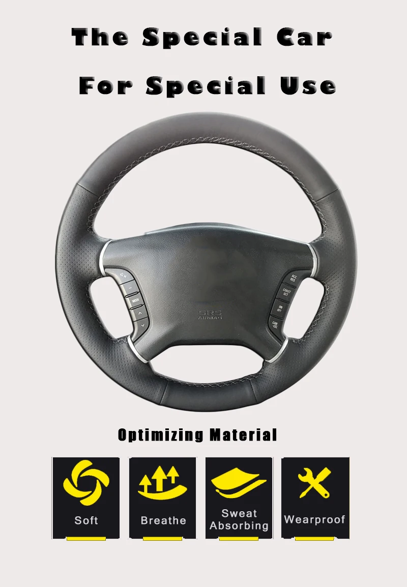 Авто оплетка на руле Крышка для Mitsubishi Pajero 2007- Galant 2008-2012 аксессуары для интерьера DIY оплетка автомобиля