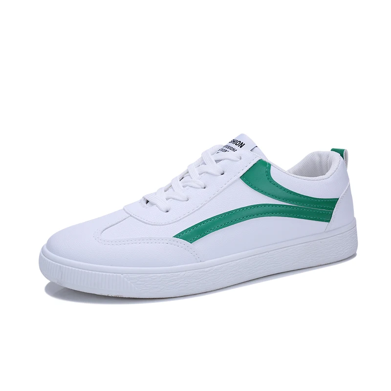 green st476 Новые белые черные туфли обувь для мужчин модные мужские повседневные уличные мужские туфли из искусственной кожи брендовая мужская обувь ST473 - Цвет: green st476