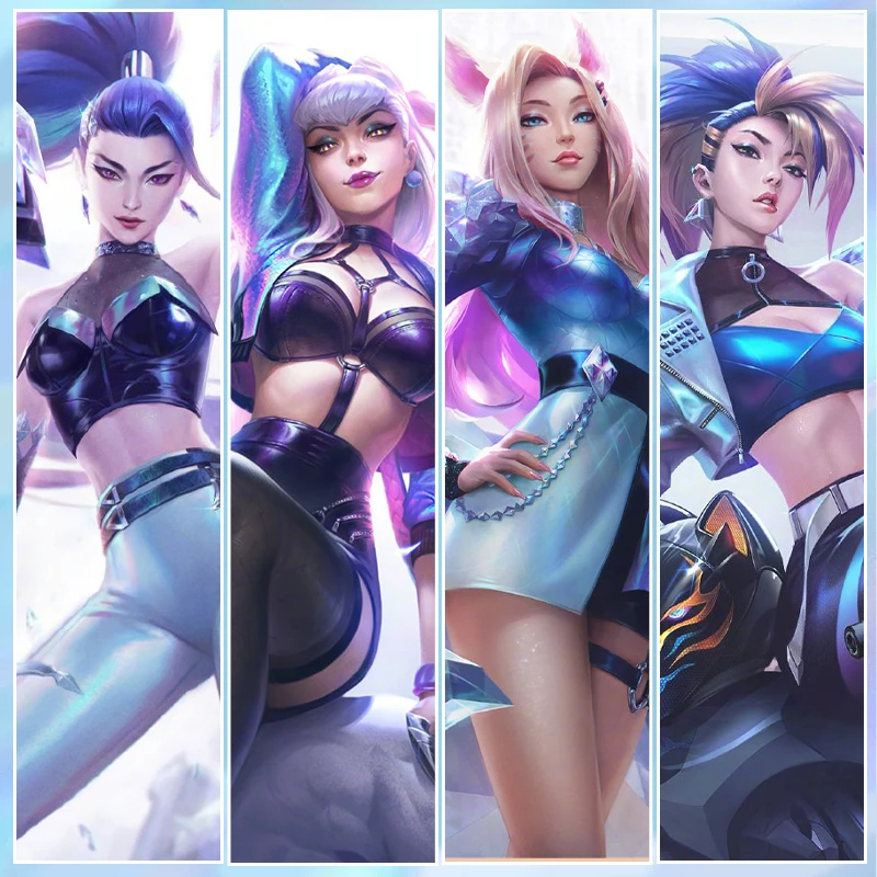 Женский костюм для косплея LOL K/DA KDA Ари Кайса Эвелинн Акали 2021 S10 Униформа