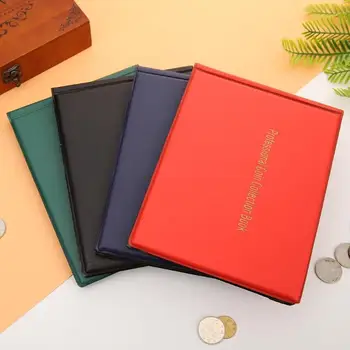 

Fixed Page Coin Storage Album Professional Commemorative Money Collection Book PVC 240 Grids Mini Penny Holder Gifts