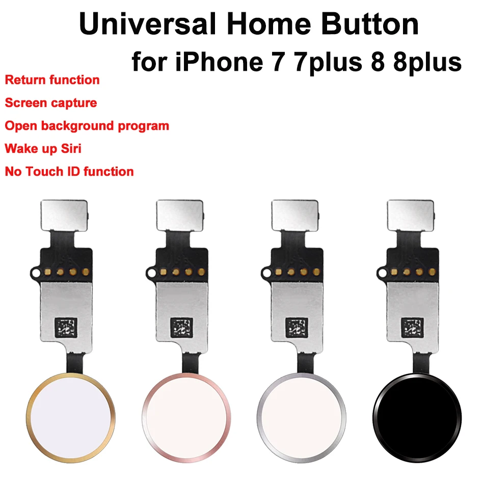 Универсальная Кнопка возврата для iphone 7 7plus 8 plus гибкий кабель ремонта дома замена