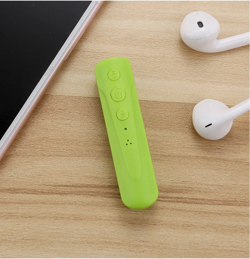 Audio Receiver Bluetooth 4.2 Adapter Collar Clip 3.5mm Jack Hands Free AUX Car Speaker Headset Audio Receiver Compatible Camera