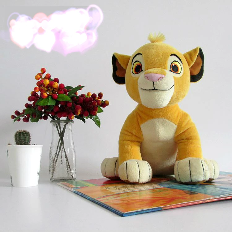 

26CM Cartoon Sitting Position Lion Plush Toy Cute Soft Stuffed Animal Lion Plush Pillow Household Decoration Children's Gifts
