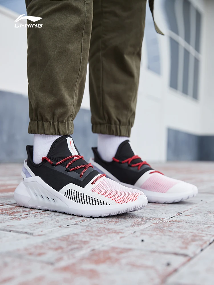 Мужские кроссовки для бега Li-Ning AGLP057 дышащая сетчатая светильник Кая спортивная