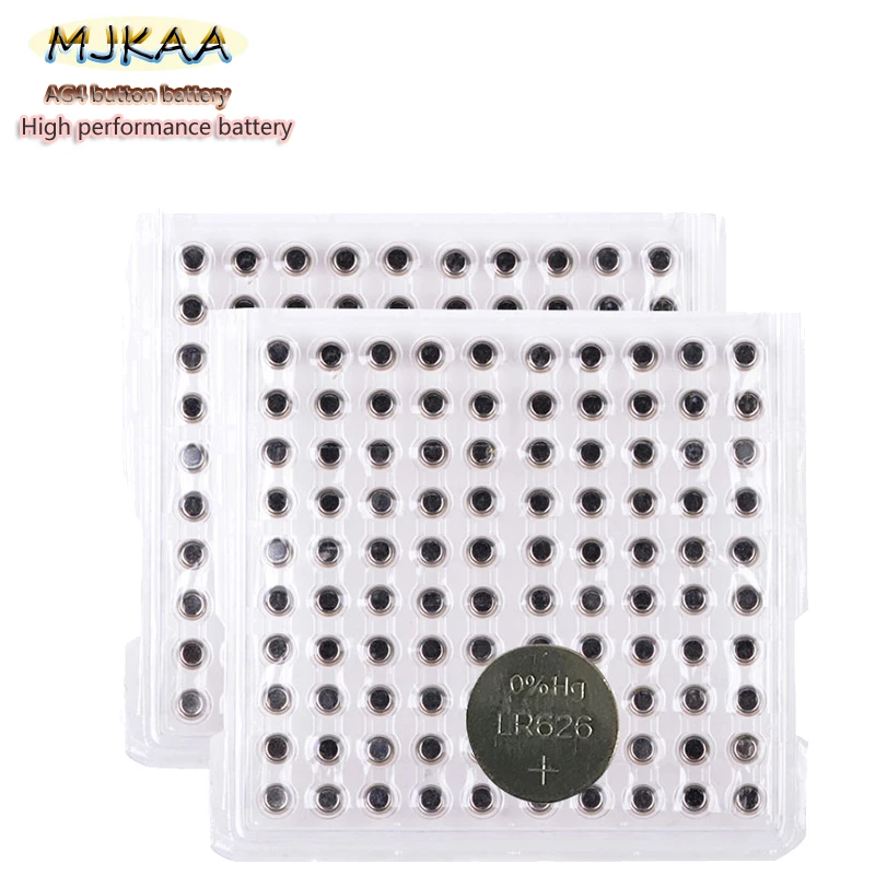 400 шт AG4 часы Батарея 377 LR626 1,55 V щелочные монета SR626SW аккумуляторы подходят для часы