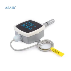 ASAIR – moniteur de qualité de l'air, Signal réseau RS485, capteur de température et d'humidité pour l'extérieur, transmetteur avec affichage 