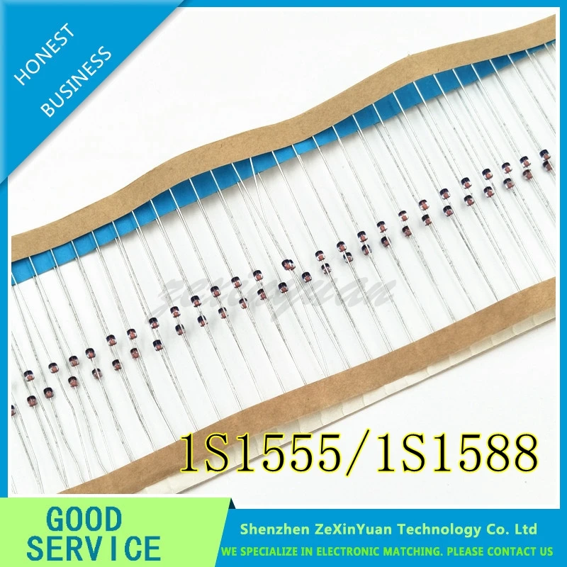 100 шт./лот 1S1588 IS1588 1S1555 IS1555 DO-35 новая искусственная кожа | Электроника