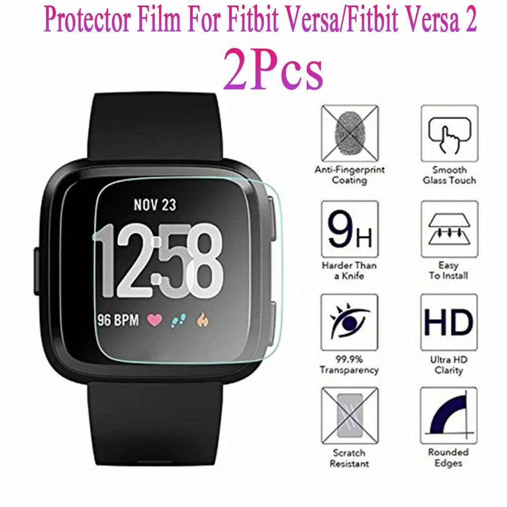 2 шт Защитная пленка для Fitbit Versa из мягкого ТПУ Versa/Versa Смарт-часы прозрачная