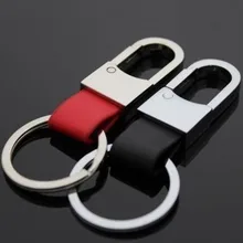 Рекламировать Для мужчин t Бизнес небольшие подарки оригинальная практичная Для мужчин металлический автомобиль вертикально открывающийся чехол Пряжка натуральный кожаный брелок gua Цзянь lian