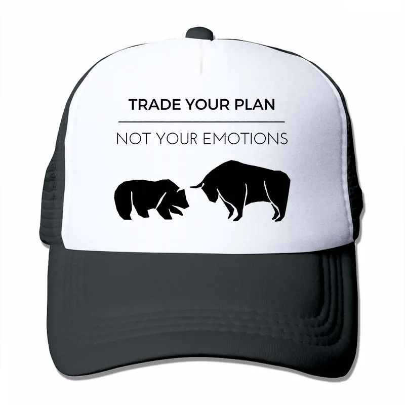 Trade Your Plan, забавная бейсболка на рынке Forex Trader для мужчин и женщин, Кепка для водителя грузовика, модная Регулируемая Кепка - Цвет: 4-Black