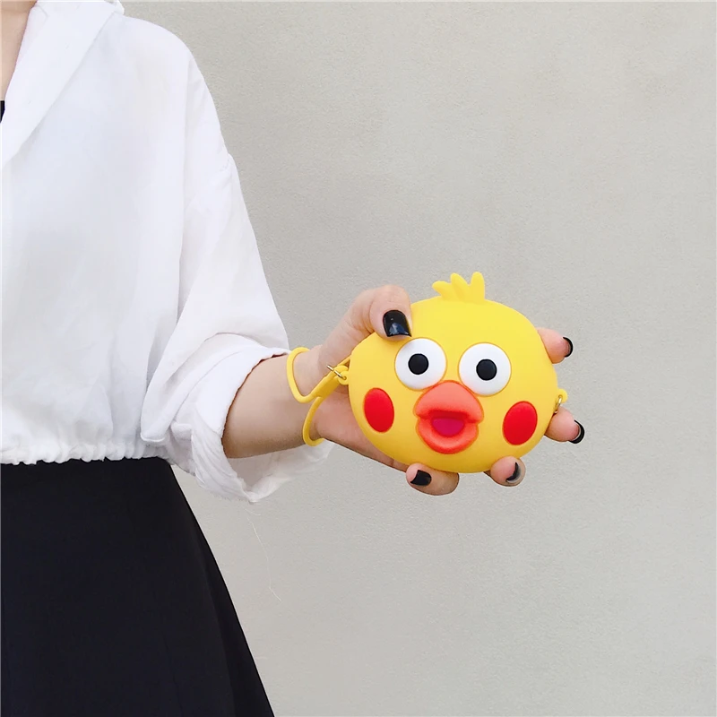 wallet Милый женский кошелек Kawaii мультяшная лиса силиконовый мини-кошелек Желейная Монета Сумка для ключей органайзер для наушников коробка для хранения маленький карман - Цвет: wallet