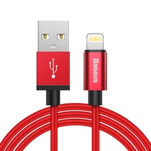 Baseus MFI сертифицированный usb кабель lightning для iPhone 11 pro xs max xr 8 7 6s plus 5 se ipad зарядное устройство Быстрая зарядка данных 1 м Плетеный