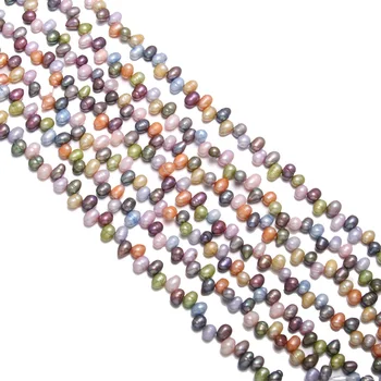 

Natural Freshwater Pearl Beads High Quality multicolor Loose Beads for DIY Women Necklace Bracelet Jewelry Making 6-7mm