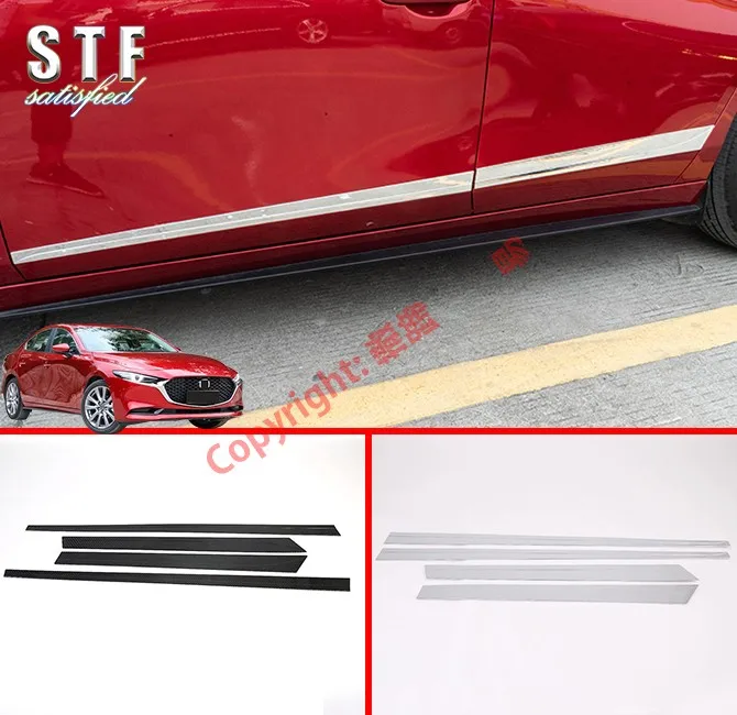 

ABS Side Door Body Molding Moulding Trim For Mazda 3 M3 Axela 2019 2020 Car Accessories Stickers