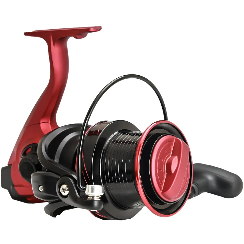 

9000s 10000s 12000s Spinning Reel Metal Anchor Fishing Wheel 4.0:1 High Speed Saltwater Distant Coil For Rock Wedkarstwo Vessel