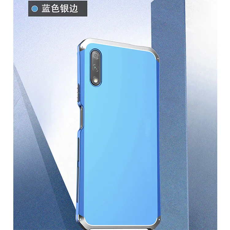 Текстурированный противоударный металлический каркас пластик для huawei Honor 9X x9 алюминиевый сплав бампер Honor 9x с подарком