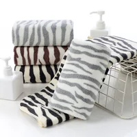 T237A Nice Zebra stripe Microfiber water Absorbent 70cm*140cm and 34cm*74cm quick dry bath towel and face towel 1