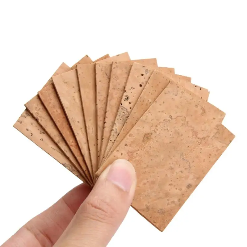 

10pcs Saxophone Corks Soprano Tenor Sax Clarinet Joint Natural Neck Cork Sheet Natural Kit Musical Instrument Accessories