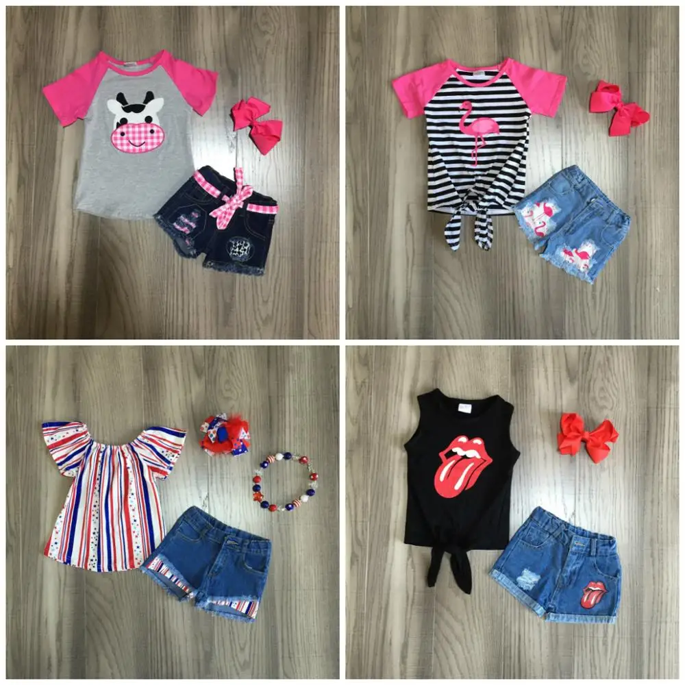 baby girl jeans shorts set