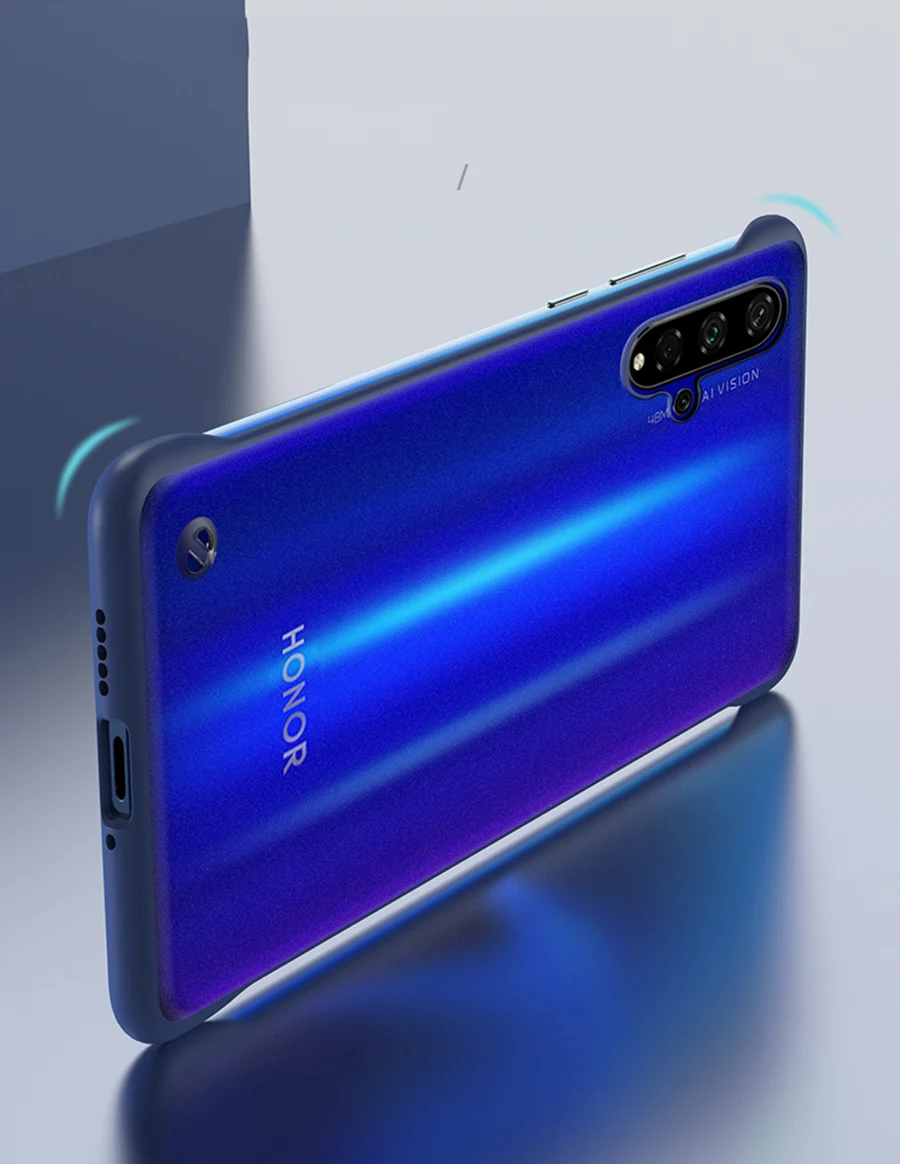 Бескаркасный бампер чехол для huawei Honor 20 20i 10i View 20 9X 8X Max 8C чехол прозрачный задняя крышка телефона для Honor 20 Pro чехлы