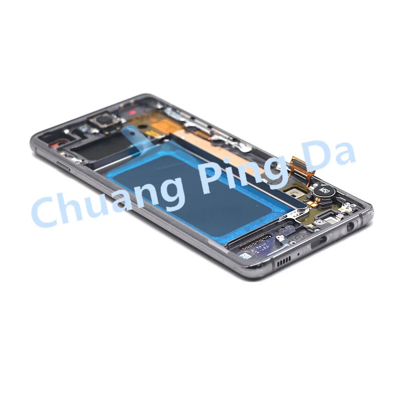 Активно-матричные осид, S10 ЖК-дисплей для SAMSUNG Galaxy S10 G973F G973 S10 плюс G975 G975F кодирующий преобразователь сенсорного экрана в сборе