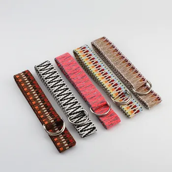 

Canvas Belt Fashion Lengthen Canvas Belt Literary Style Unisex Student Belt Trend D Ring Double Buckle Belt