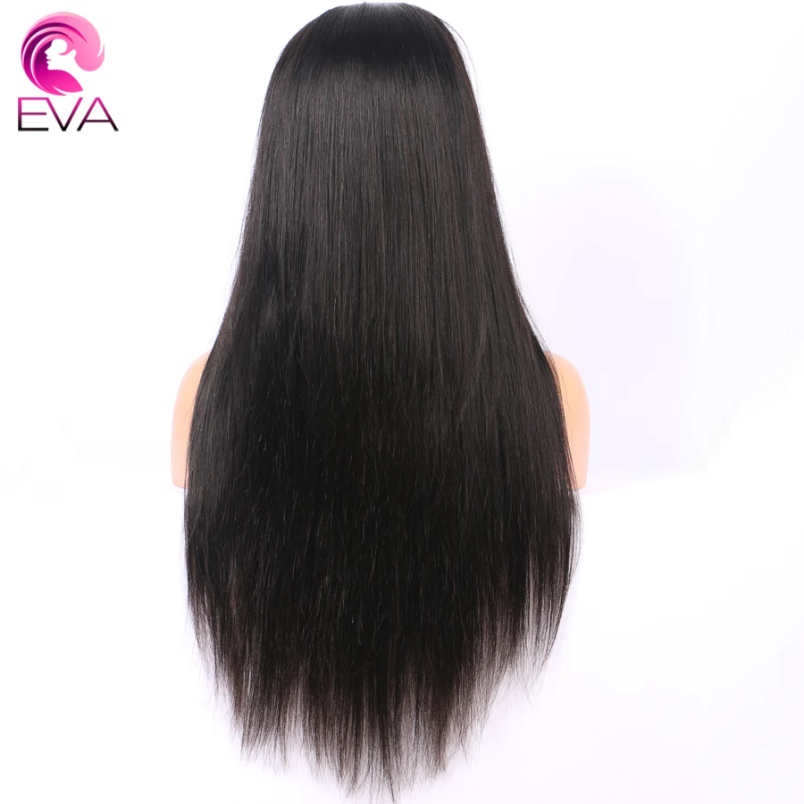Eva 360 кружевных фронтальных париков предварительно выщипанные с детскими волосами бразильские Remy отбеленные узлы 180% прямые человеческие волосы парики для черных женщин