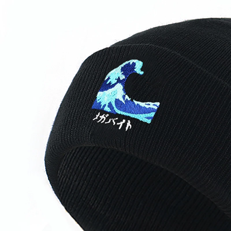 Japanese style ocean Wave embroidery 