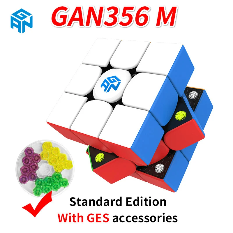 NEW GAN356M 3x3x3 Stickerless Magic Cube Magnetic Gan 356 M GES Puzzle Speed For WCA Professional CuboMagico 356M Toys | Игрушки и хобби