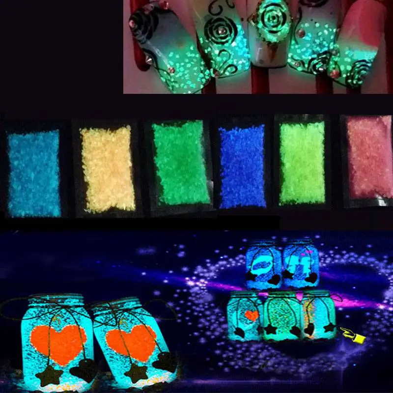 Night Luminous Dark Bright Glow in the Sand Fluorescent Particles Aquarium Substrate Fish Tank Decoration |