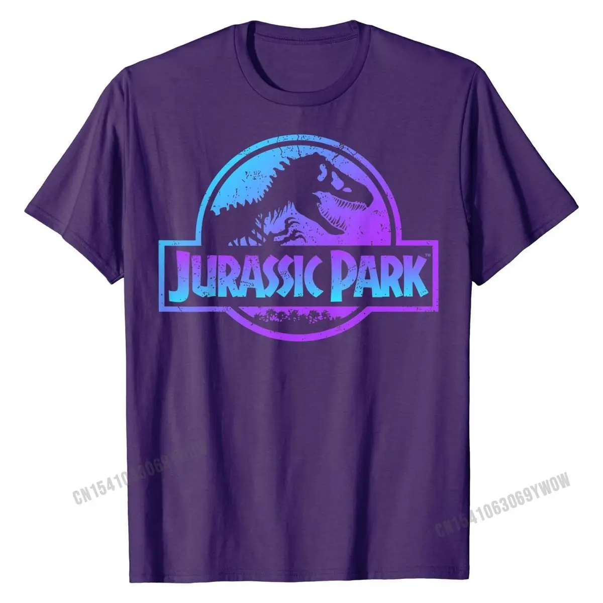 Purple Fossil Logo Graphic T Shirt T 