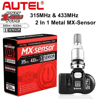 

Autel TPMS Sensor MX-Sensor 2 in 1 Tire Repair Tools TPMS Sensor Support Programing With TS501 TS508 Equal 433 MHZ+315MHZ
