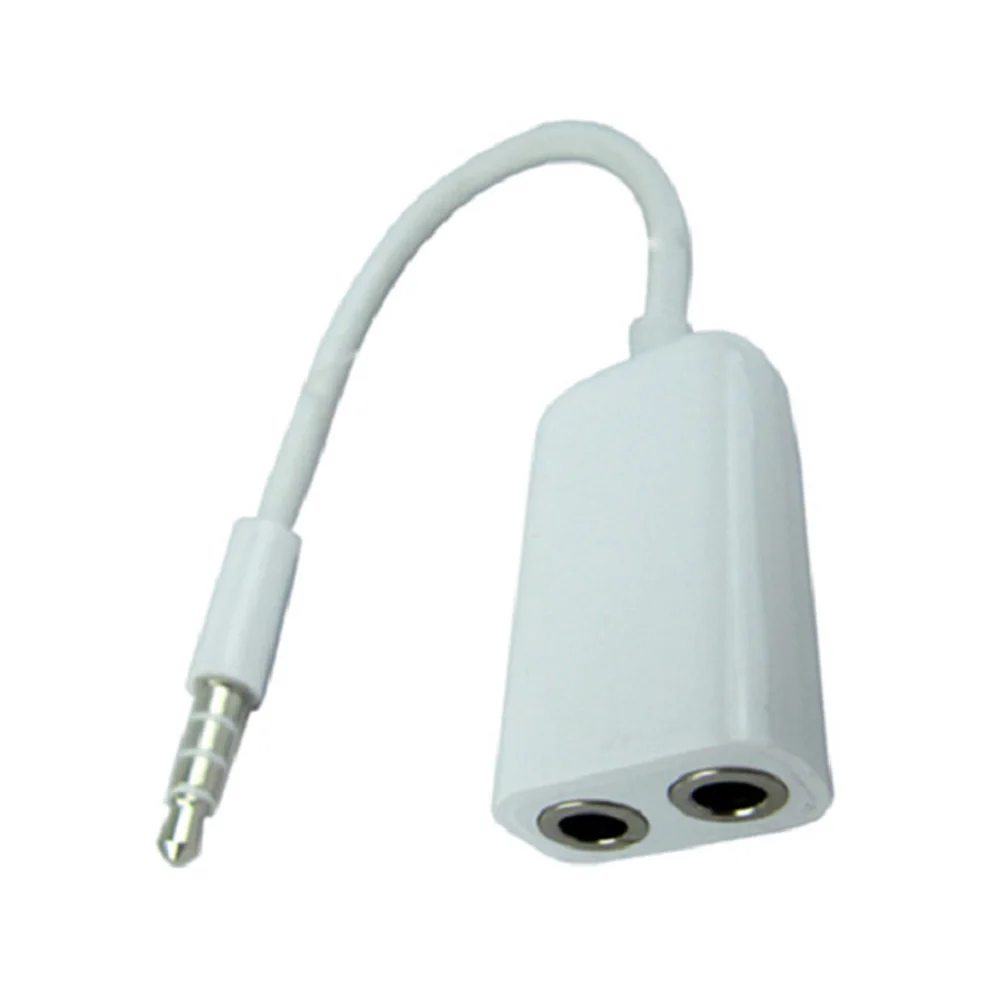 

3.5mm AUX Stereo Audio Dual Headphone Splitter Earphone Earbuds Y Split Adapter 100% brand new and high quality
