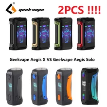 Последняя версия! 2 шт. Geekvape Aegis X Mod 200W макс Выход& как 2,0 Чипсет VS Geekvape Aegis соло Mod электронные сигареты испаритель