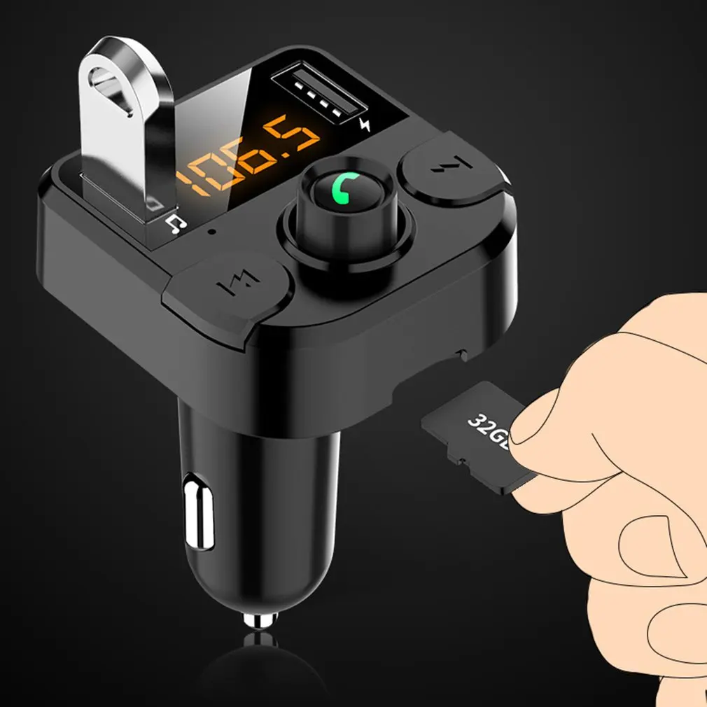 Автомобильный MP3-плеер Handsfree беспроводной mp3 музыкальный плеер fm-передатчик lcd USB зарядное устройство автомобильные аксессуары