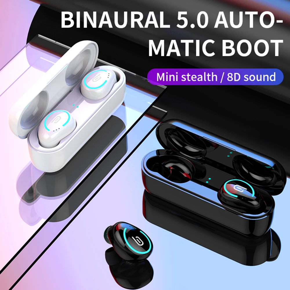 TWS-I8 Bluetooth беспроводные наушники Bluetooth 5,0 TWS наушники мини-вкладыши Pods стерео Музыкальная гарнитура 400 мАч Внешний аккумулятор